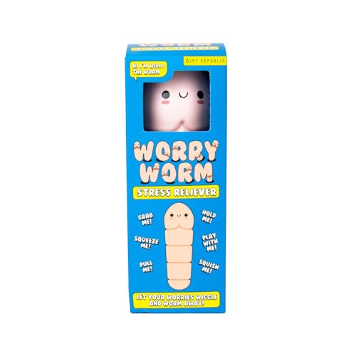 Worry Worm Stress Reliever – Squishy Willy Worm-Shaped Fidget Toy for Kids & Adults 10