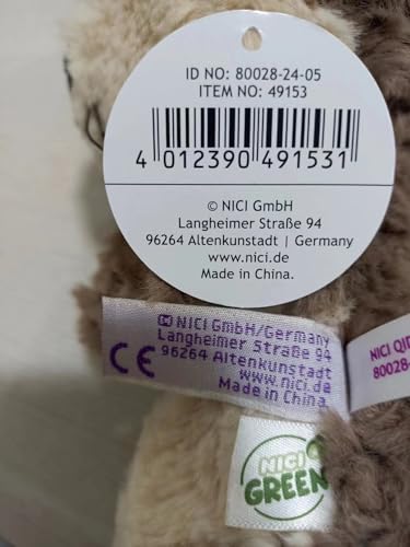 Nici Cuddly Otter Oda 25cm - Sustainable Plush Toy for Babies & Kids 9
