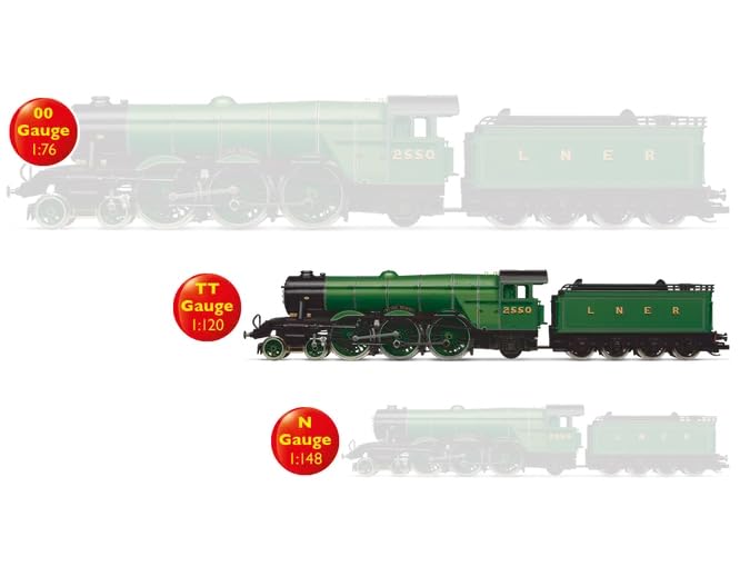 Hornby TT8012 TT Gauge Half Straight Track Piece | 83mm Length | Code 80 Compatible 3