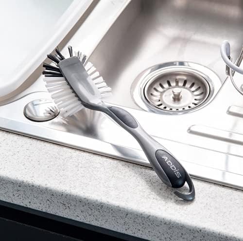 Addis Ultra Grip Jumbo Dish Brush - Metallic Silver 3