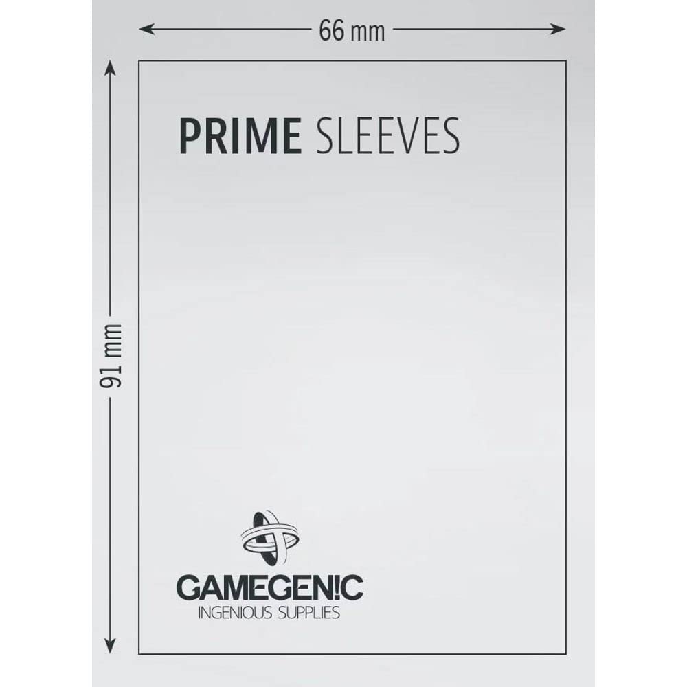 Gamegenic Prime Sleeves (100-Pack) 66 x 91mm Matte Yellow for TCG, MTG, Pokémon, Yu-Gi-Oh!