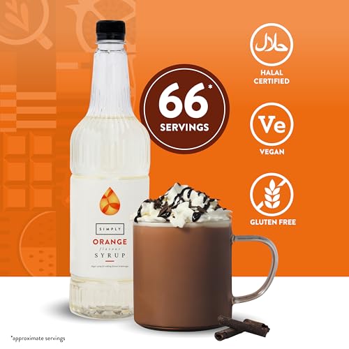 Simply - Orange Flavoured Syrup, Vegan & Nut Free for Coffee, Cocktails & Baking 5