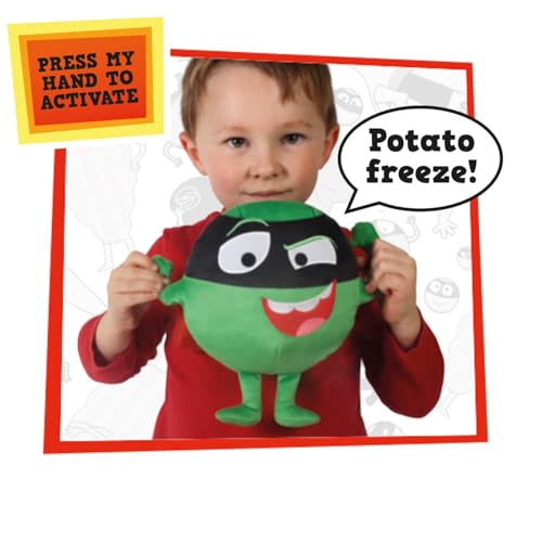 Talking Evil Pea Soft Toy - Interactive Plush from Supertato Books & CBeebies Series 6