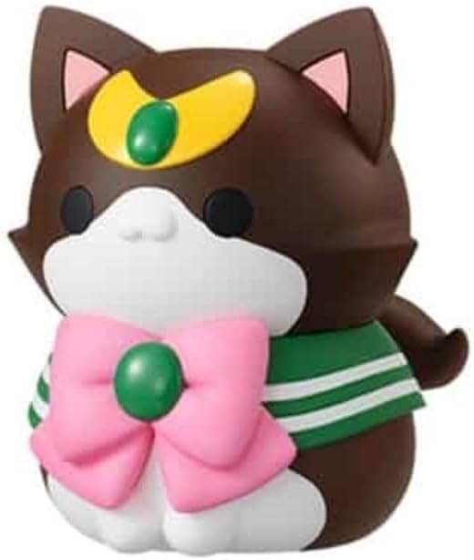 Megahouse Pretty Guardian Sailor Moon Nyanto! The Big Nyaruto Series Sailor Jupiter 10 cm Figure - Brown, Pink, White 7