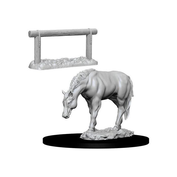 WizKids WZK73862 Horse and Hitch Post Scenery Pack for Miniatures Games 6