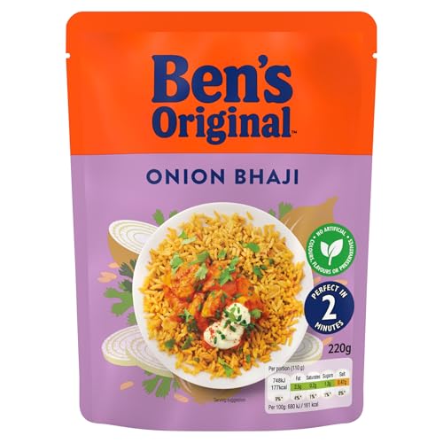 Ben's Original Onion Bhaji Mikrowellenreis, 6 x 220 g Beutel 8
