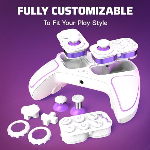 PDP Victrix Pro BFG Wireless Gaming Controller for PS5, PS4, PC - Customizable Fight Pad with Swappable Modules 12