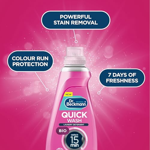 Dr. Beckmann Quick Wash – Bio Laundry Detergent for Fast 15-Minute Deep Clean 6