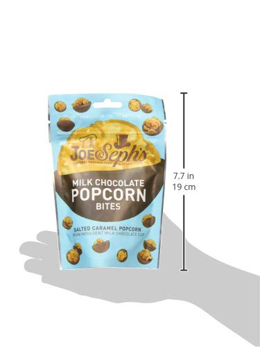 Joe & Seph's Milk Chocolate Popcorn Bites 63g - Salted Caramel Crunchy Snack 3