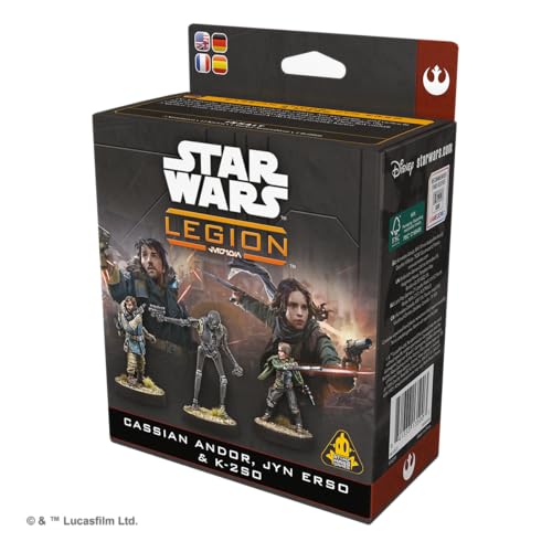 Asmodee Star Wars Legion - Cassian Andor, Jyn Erso & K-2SO Operatives Expansion | Multicolor 3