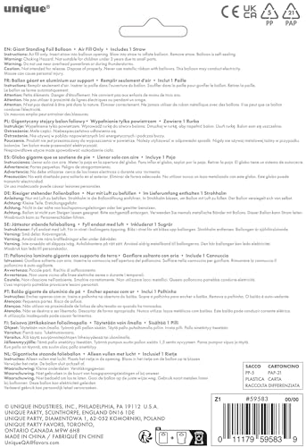 Majestätischer silberner Folienballon mit der Zahl 3 – elegante eigenständige Partydekoration (76 cm) 4