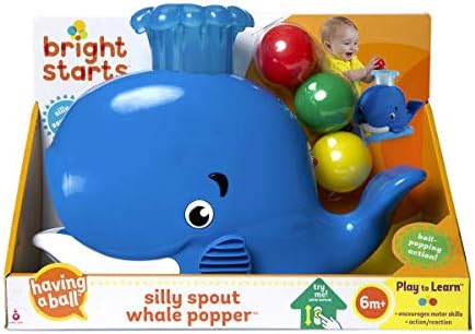 Bright Starts Silly Spout Whale Popper - Ball Popping Light-Up Toy for 6-36 Months 3