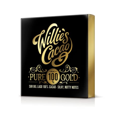 Willie's Cacao - Pure Gold 100% Cocoa Bar - 40g x 12 - No Added Sugar, Vegan, Dairy Free 6