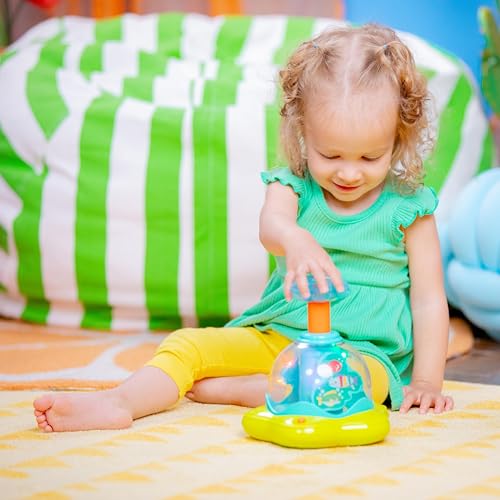 Bright Starts Press & Glow Spinner - Light-Up Musical Activity Toy for 6+ Months 10