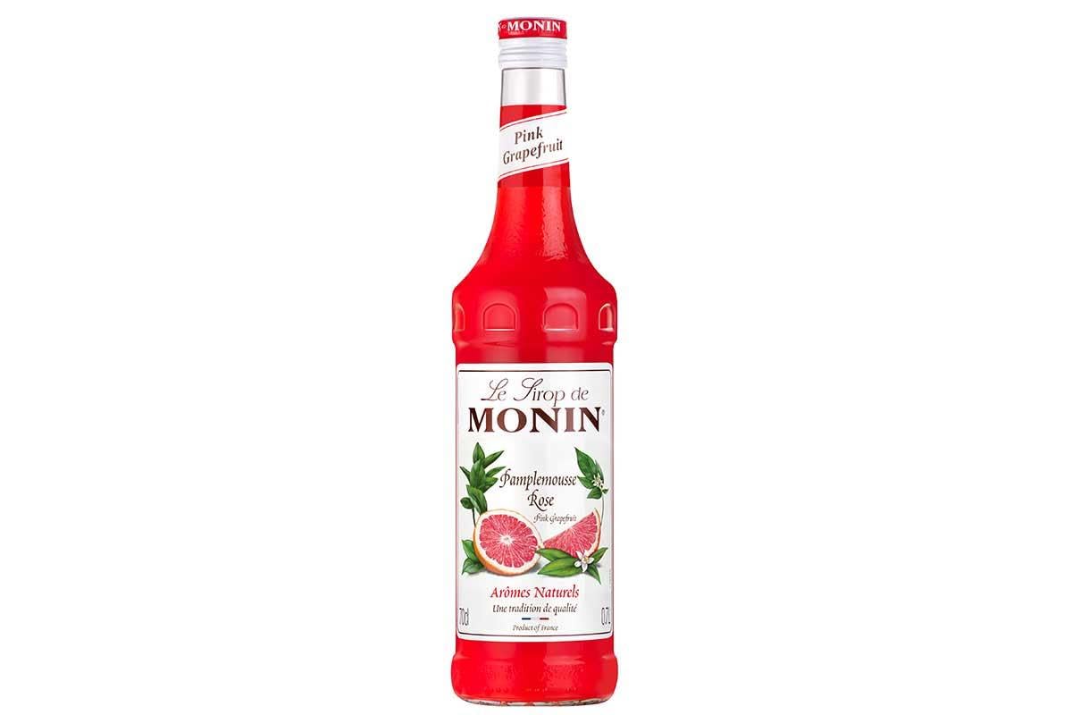 Monin Premium Pink Grapefruit Syrup - Sweet & Juicy Flavor | 700ml Glass Bottle | Vegan