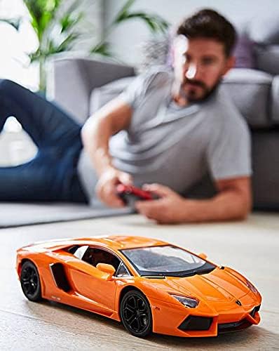 CMJ RC Lamborghini Aventador - 1:14 Scale Remote Control Car with LED Lights & Spring Suspension 3