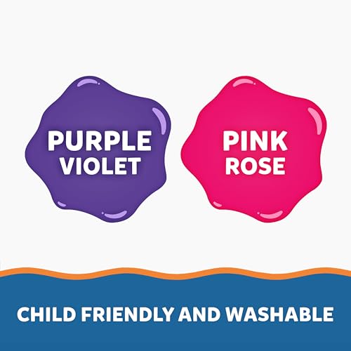 Elmer's Colour Slime Kit - Washable Slime Making Kit with Pink & Purple Glue, Magical Liquid Activator 8