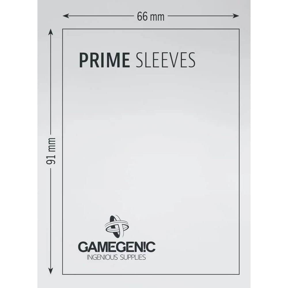 Gamegenic Prime Sleeves (100-Pack) - Orange, Ideal for Double-Sleeving
