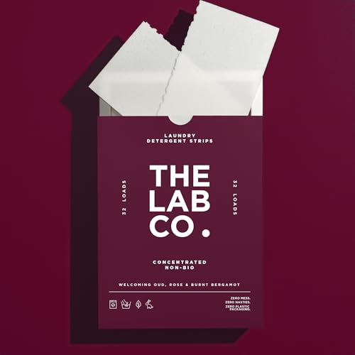 The Lab Co. - Waschmittelstreifen, Blätter, 64 Waschladungen, Öko, ultrakonzentriert 10