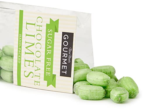 Bon Bons Zuckerfreie Schokoladenlimetten – Traditionelle britische Süßigkeiten, 160 g