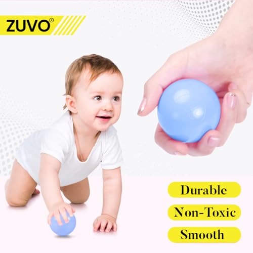 Zuvo Blue 5.5cm Crush-Proof Ball Pit Balls (100 Pack) for Kids Play 5
