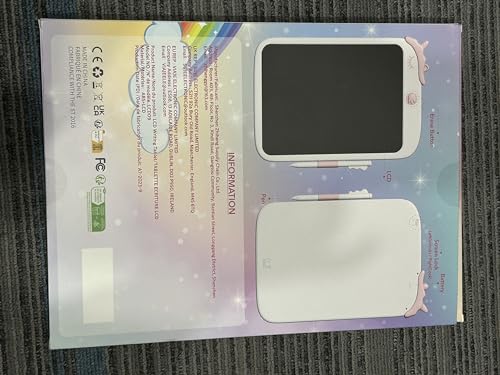 Kikapabi 10 Zoll LCD-Schreibtablett Zeichenblock mit Sperrfunktion - Rosa 8