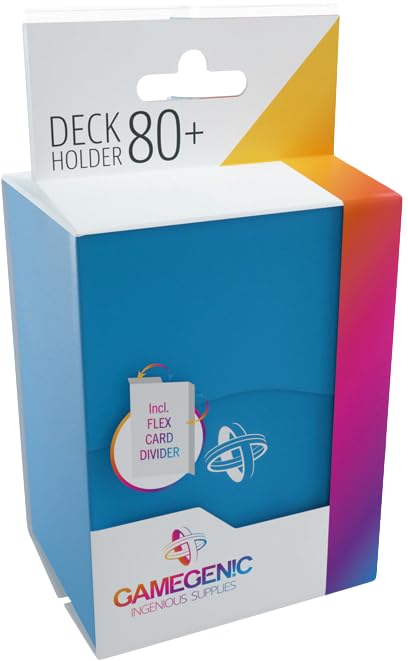 Gamegenic 80-Card Deck Holder - Blue TCG Box for Magic Pokémon Yu-Gi-Oh! 6