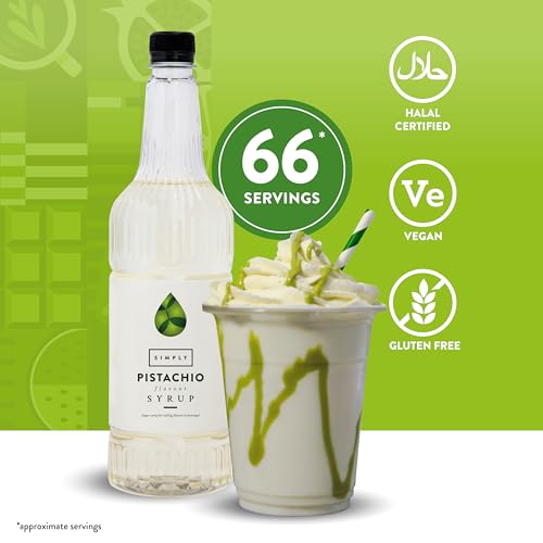 Simply – Pistaziensirup, veganer und nussfreier aromatisierter Sirup für Kaffee, Cocktails und Getränke 7