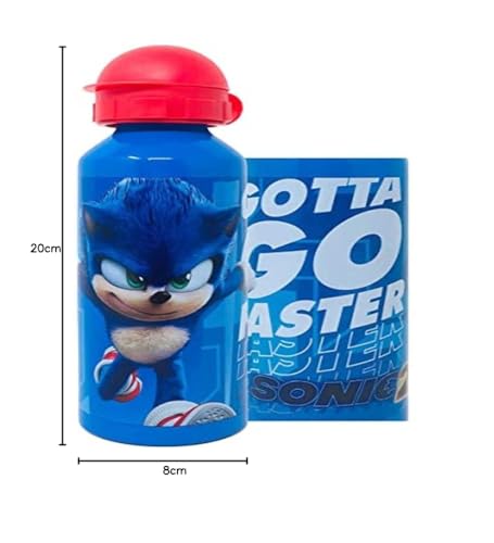 GIOVAS Sonic The Hedgehog Kids Aluminum Water Bottle 520ml