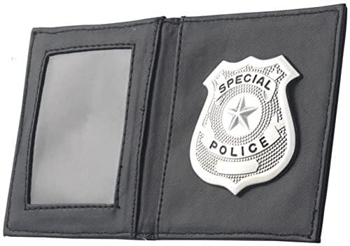 Smiffys Police Badge in Wallet - Silver Cops & Robbers Fancy Dress Accessory 3