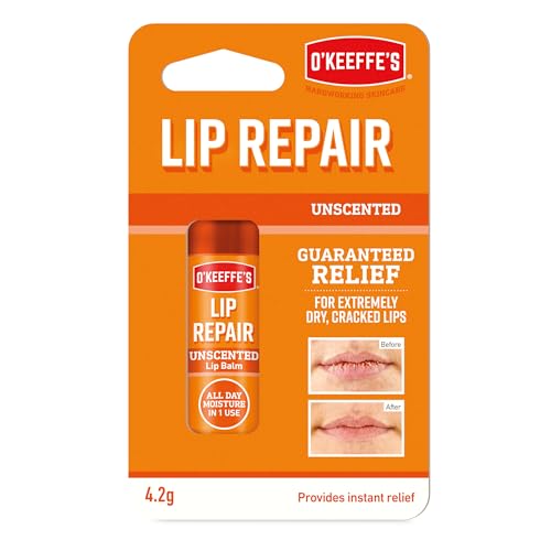 O'Keeffe's Lip Repair Unscented Lip Balm (4.2g, Pack of 6) 5