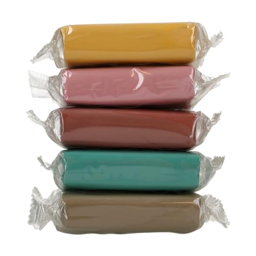 FunCakes Sugar Paste Multipack Earth Colour Palette - 5 x 100g Vanilla Fondant for Cake Decorating 5