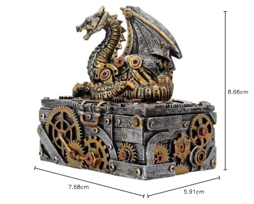 Nemesis Now Secrets of the Machine - Mechanical Dragon Steampunk Box 7