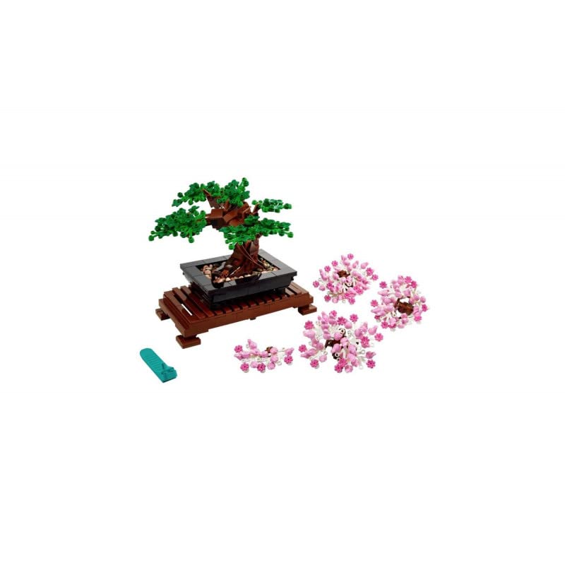 LEGO 10281 Icons Bonsai-Baum-Bauset – Kirschblüte und grüne Blätter für Erwachsene 4