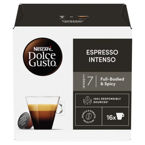 NESCAFE Dolce Gusto Espresso Intenso Coffee Pods - 48 Capsules (3 Boxes of 16) 5