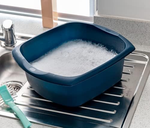 Addis Large Rectangular Washing Up Bowl - 9.5 Litre Ink Blue 5