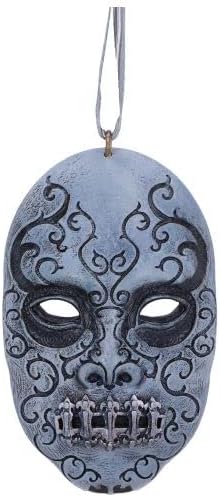 Nemesis Now Harry Potter Deatheater mask Hanging Ornament, Grey, 7cm