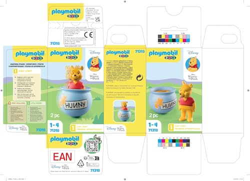Playmobil 71318 1.2.3 & Disney: Winnie the Pooh Counter Balance Honey Pot - Educational Toddler Toy 7