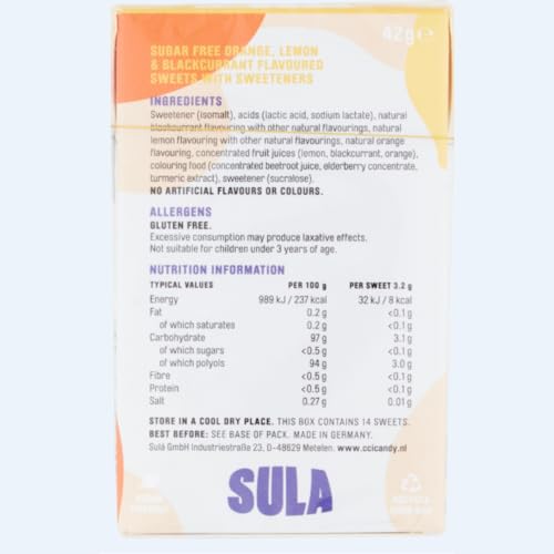 Sula Mixed Fruit Drops - Sugar Free Boiled Sweets (42 g) 6