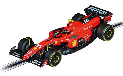 Carrera GO!!! Ferrari SF-23 Slot Car - C. Sainz Replica, 1:43 Scale