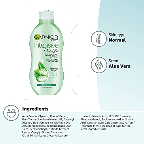 Garnier Intensive 7 Days Aloe Vera Probiotic Extract Body Lotion (400 ml) 6