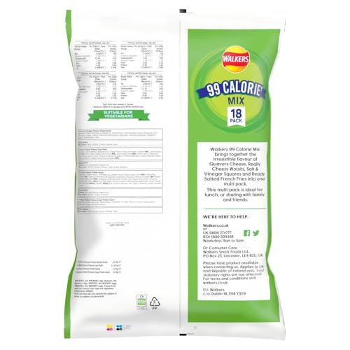 Walkers 99-Kalorien-Mix, Multipack, Snacks, Chips, 18 Stück 6