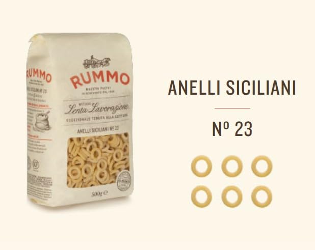 Rummo Anelli Siciliani No. 23 – Artisan-Made Sicilian Pasta Hoops, 500g 3