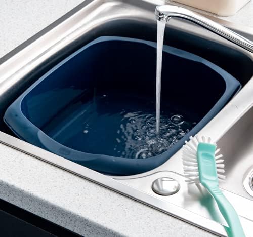 Addis Large Rectangular Washing Up Bowl - 9.5 Litre Ink Blue 6