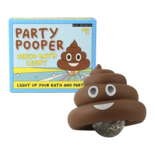 Party Pooper LED Light-up Poop Emoji Bath Toy - Waterproof Fun for Kids 36 Months+ 7