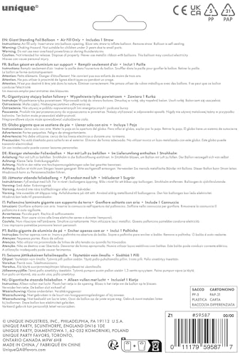 Majestätischer silberner Folienballon mit der Zahl 7 – 76 cm, eigenständige Partydekoration für Meilensteinfeiern 3