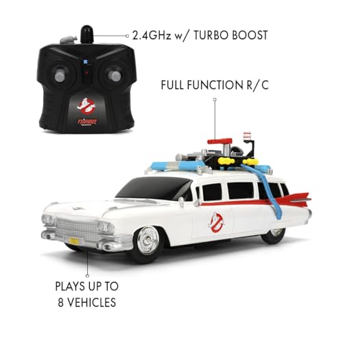 Jada Ghostbusters Ecto-1 1:16 Scale Remote Control Car - Full-Function RC Vehicle for Kids 6+ 4