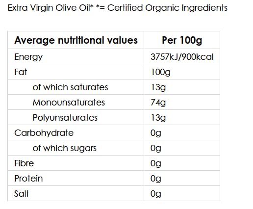 Biona Organic Italian Extra Virgin Olive Oil - 500 ml