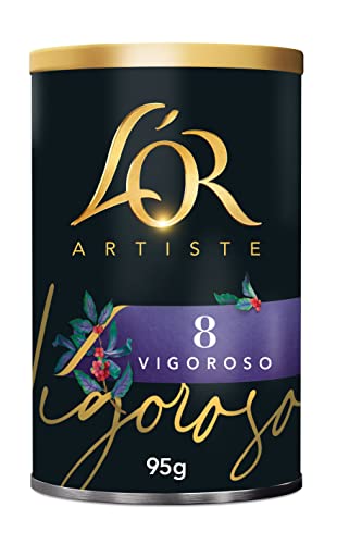 L'OR Artiste Vigoroso Instant Coffee 95g Intensity 8 (Pack of 6 Tins, 570g Total) 4