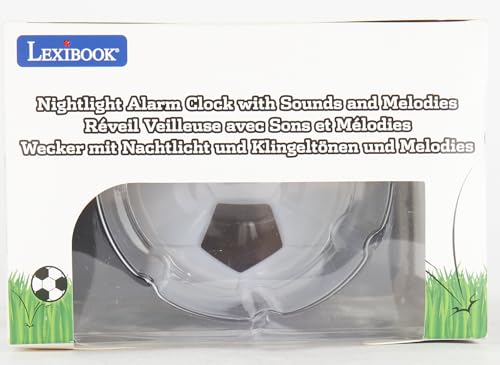 LEXIBOOK Digital Alarm Clock with Night Light - Soccer Ball Design, Snooze & Light-Up Features 17